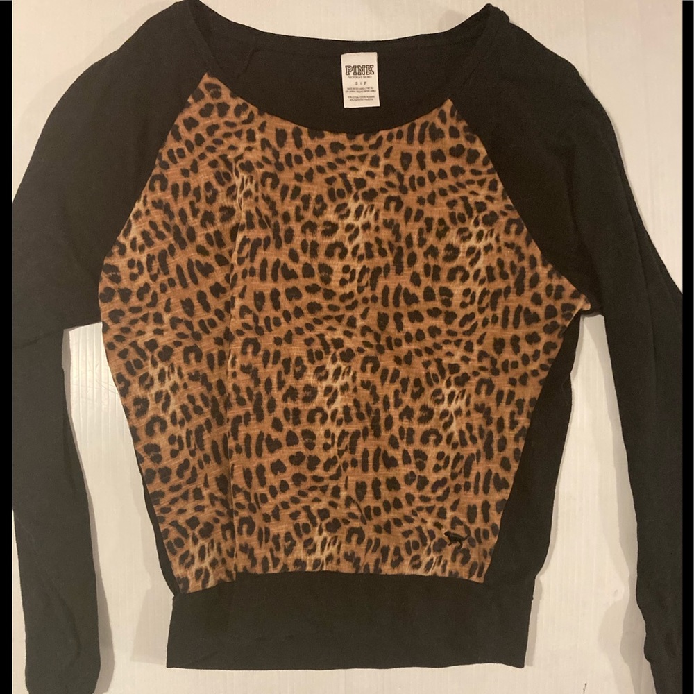 PINK Victoria’s Secret cheetah shirt small